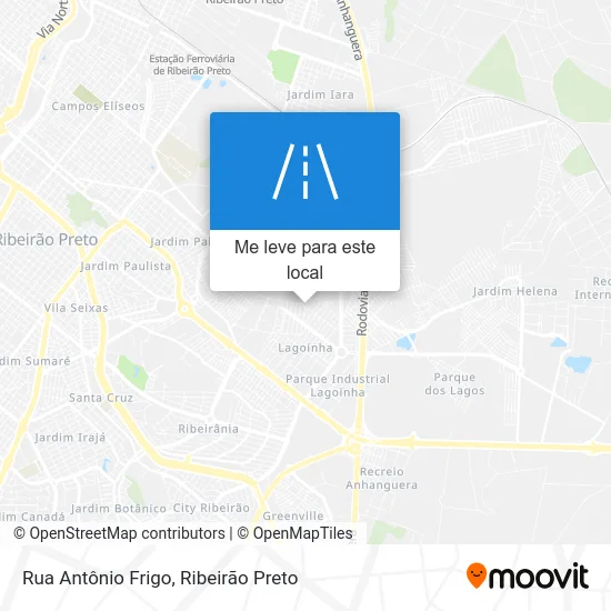 Rua Antônio Frigo mapa