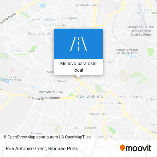 Rua Antônio Grelet mapa