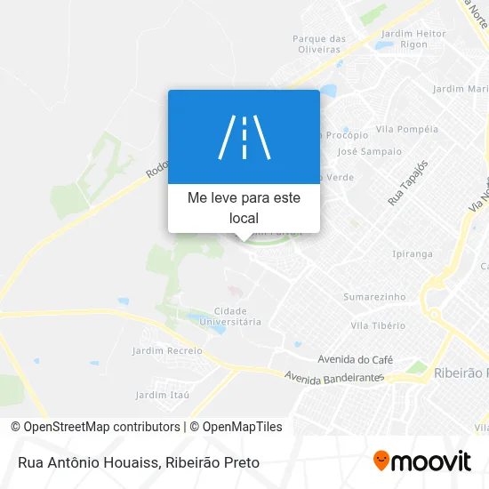 Rua Antônio Houaiss mapa