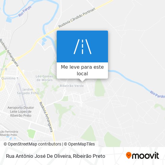 Rua Antônio José De Oliveira mapa
