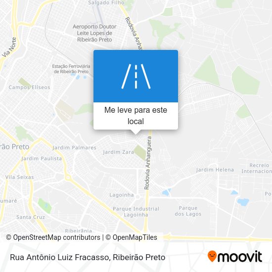 Rua Antônio Luiz Fracasso mapa