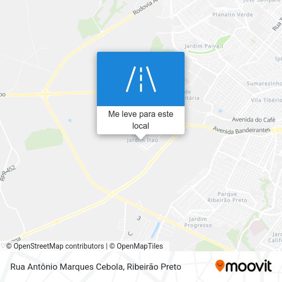 Rua Antônio Marques Cebola mapa