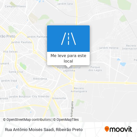 Rua Antônio Moisés Saadi mapa