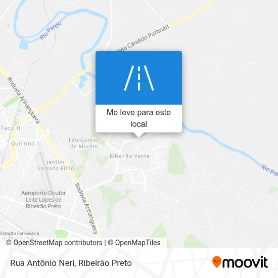 Rua Antônio Neri mapa