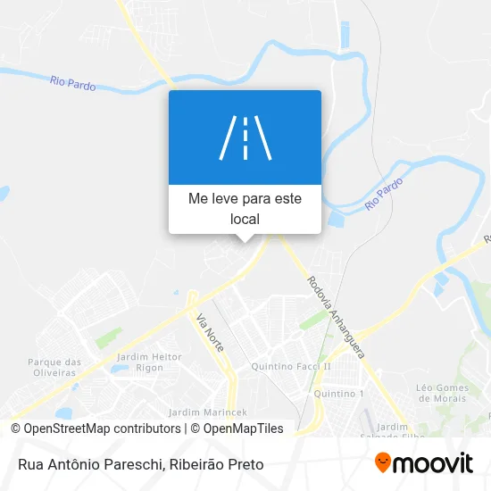 Rua Antônio Pareschi mapa