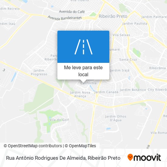 Rua Antônio Rodrigues De Almeida mapa