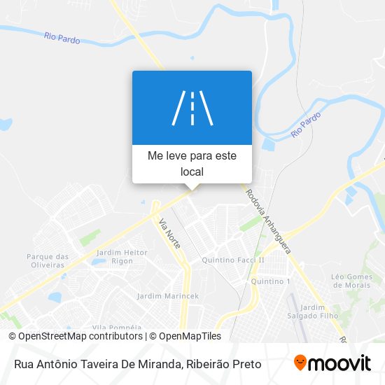 Rua Antônio Taveira De Miranda mapa