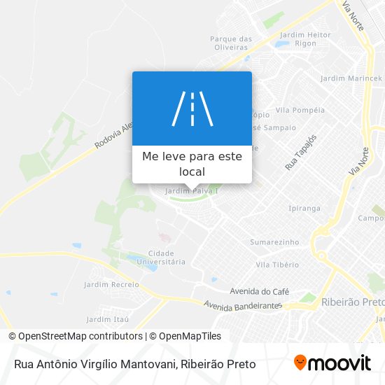 Rua Antônio Virgílio Mantovani mapa