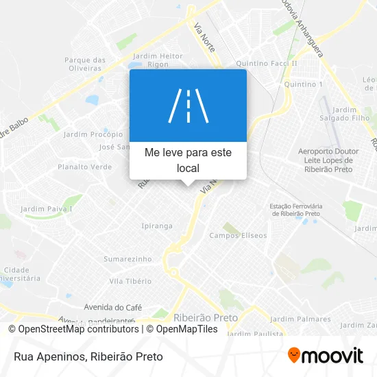 Rua Apeninos mapa