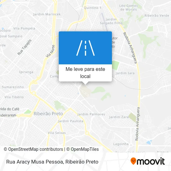 Rua Aracy Musa Pessoa mapa