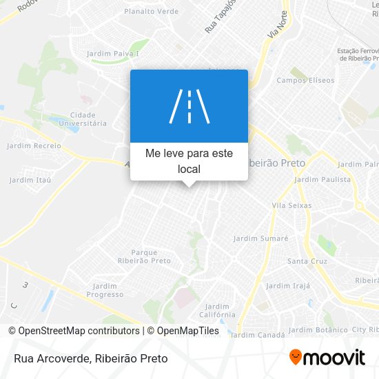 Rua Arcoverde mapa