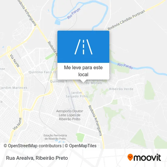 Rua Arealva mapa