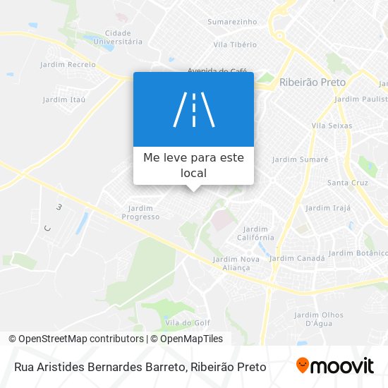 Rua Aristides Bernardes Barreto mapa