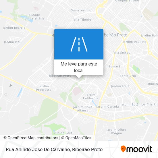 Rua Arlindo José De Carvalho mapa