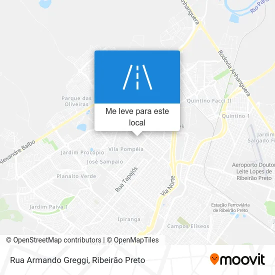 Rua Armando Greggi mapa