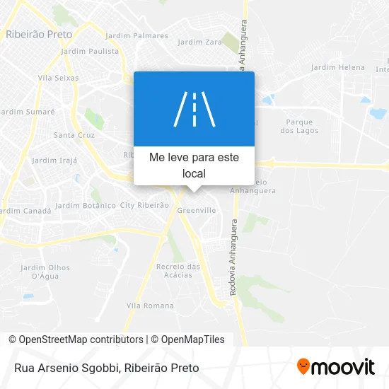 Rua Arsenio Sgobbi mapa