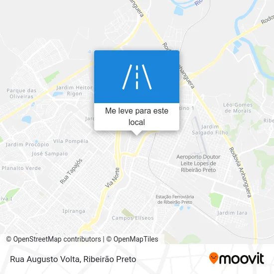 Rua Augusto Volta mapa