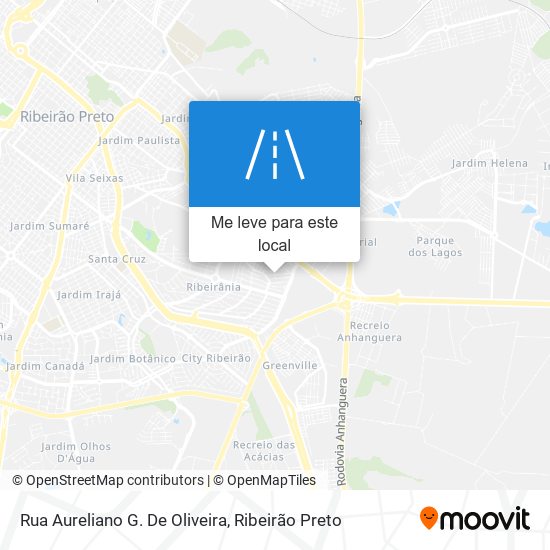 Rua Aureliano G. De Oliveira mapa