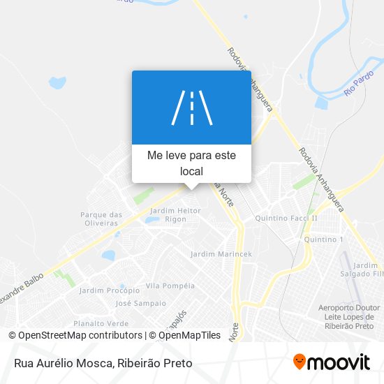 Rua Aurélio Mosca mapa