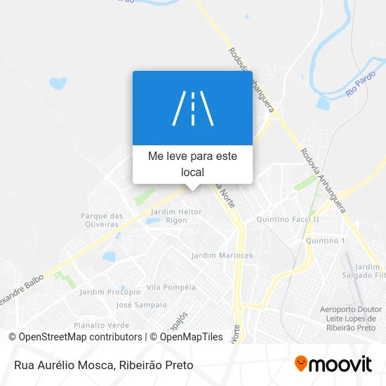 Rua Aurélio Mosca mapa