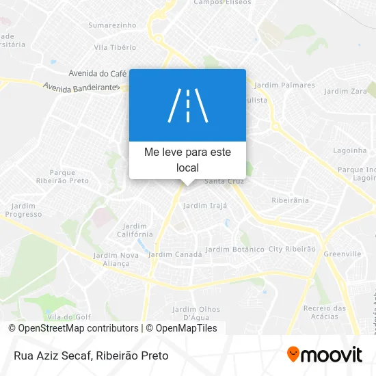 Rua Aziz Secaf mapa