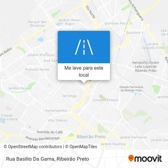 Rua Basilio Da Gama mapa