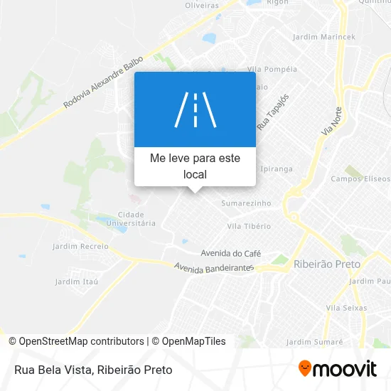 Rua Bela Vista mapa