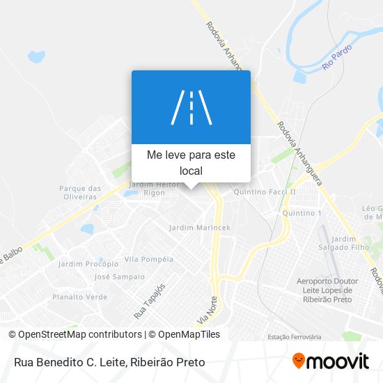 Rua Benedito C. Leite mapa