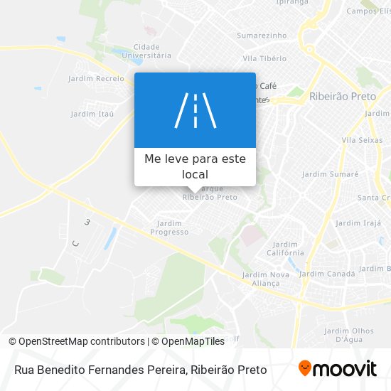 Rua Benedito Fernandes Pereira mapa