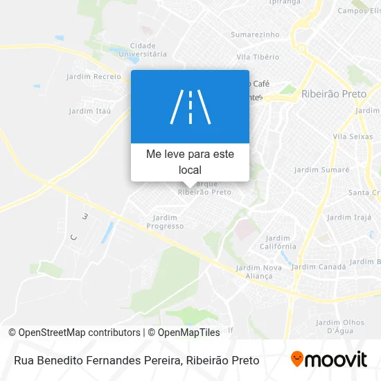 Rua Benedito Fernandes Pereira mapa