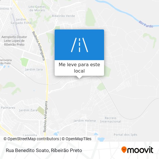 Rua Benedito Soato mapa