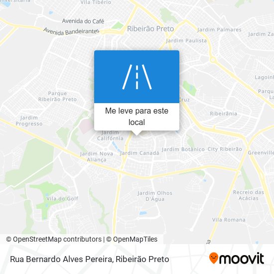 Rua Bernardo Alves Pereira mapa
