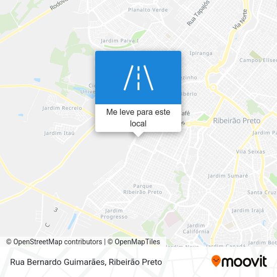 Rua Bernardo Guimarães mapa