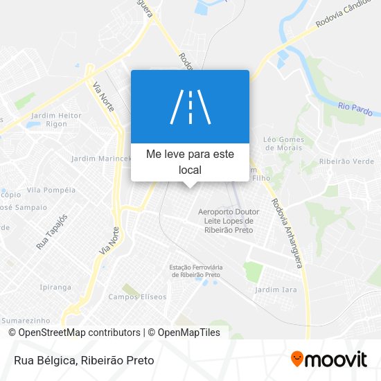 Rua Bélgica mapa