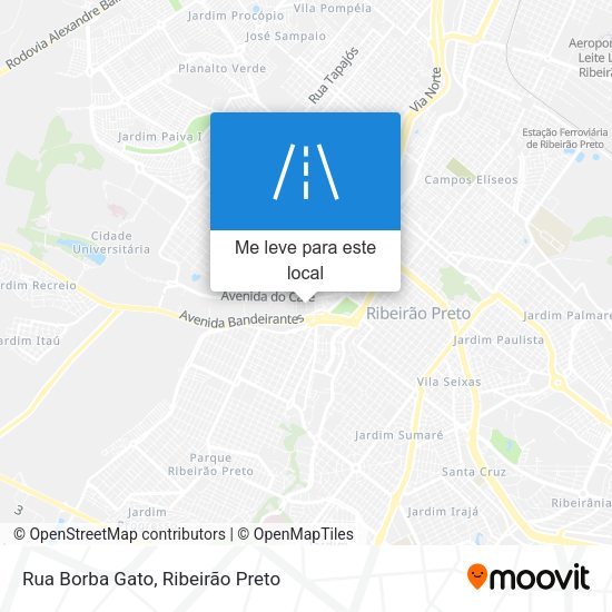 Rua Borba Gato mapa