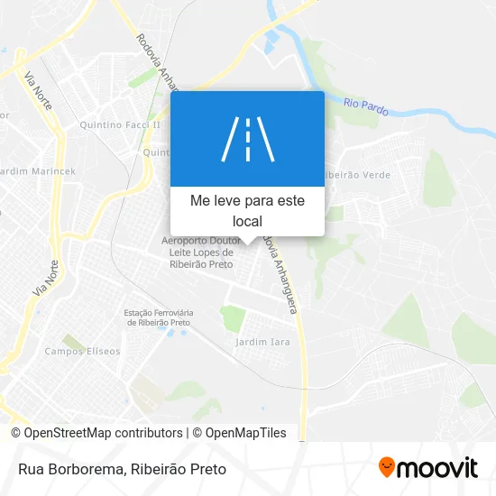 Rua Borborema mapa