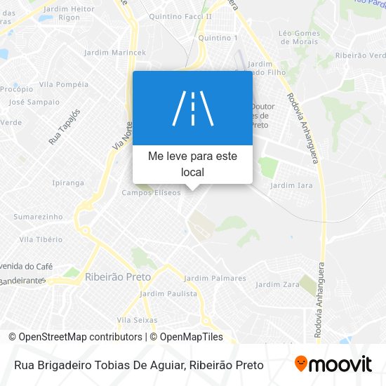 Rua Brigadeiro Tobias De Aguiar mapa