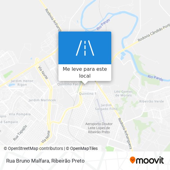 Rua Bruno Malfara mapa