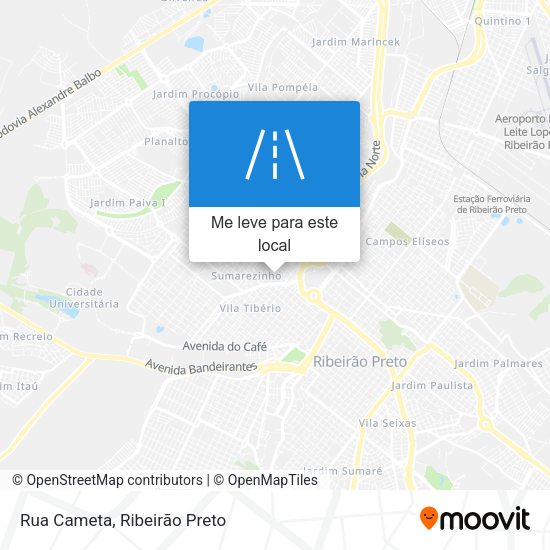 Rua Cameta mapa