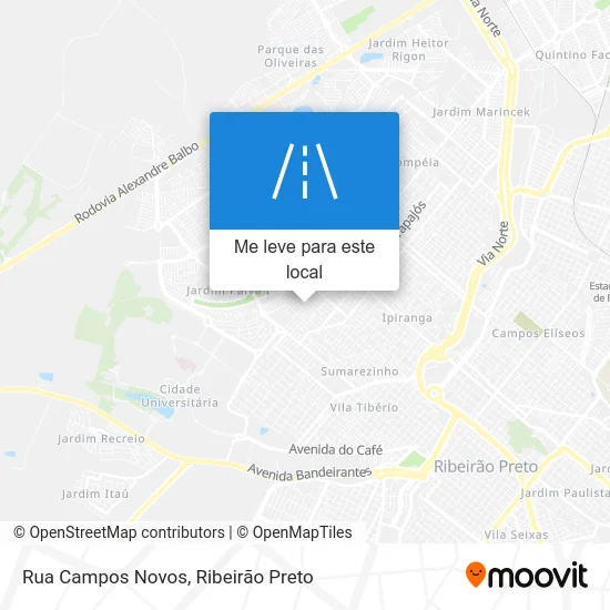 Rua Campos Novos mapa