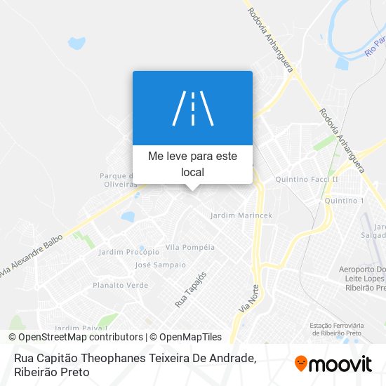 Rua Capitão Theophanes Teixeira De Andrade mapa