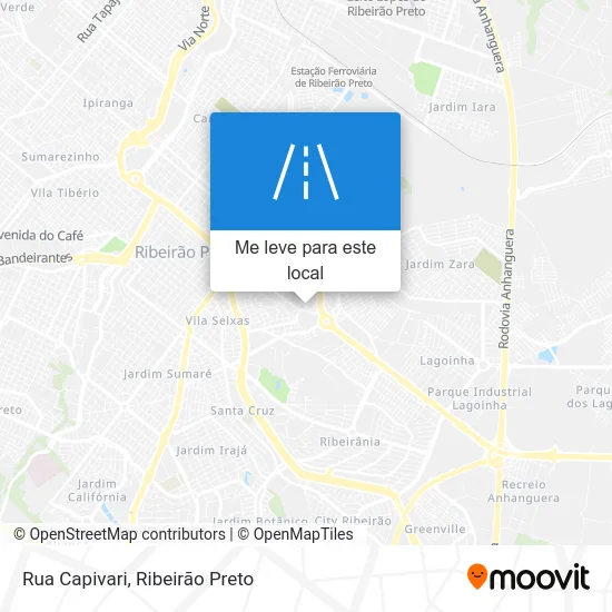Rua Capivari mapa