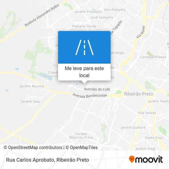 Rua Carlos Aprobato mapa