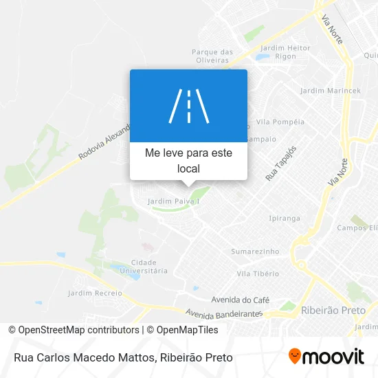 Rua Carlos Macedo Mattos mapa