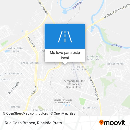 Rua Casa Branca mapa