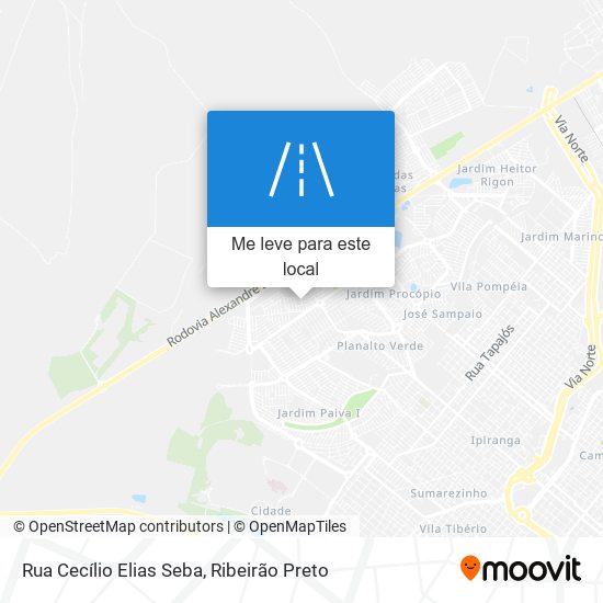 Rua Cecílio Elias Seba mapa