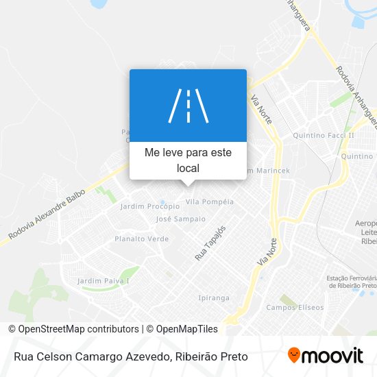 Rua Celson Camargo Azevedo mapa