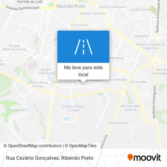 Rua Cezário Gonçalves mapa