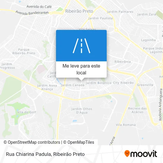 Rua Chiarina Padula mapa