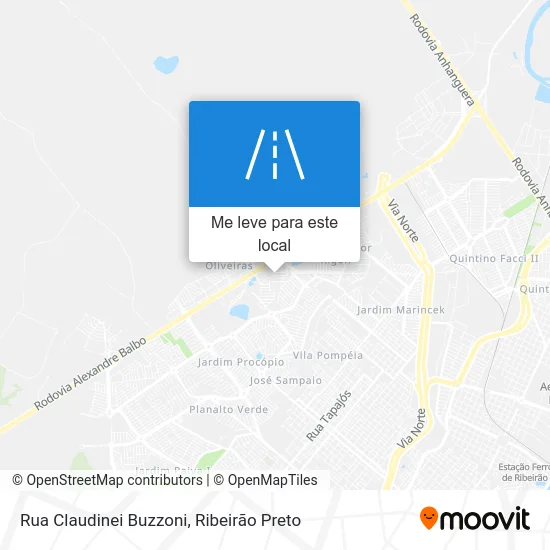 Rua Claudinei Buzzoni mapa